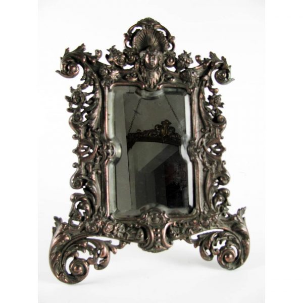 Early 20th Century Italian Bronze Table Mirror
