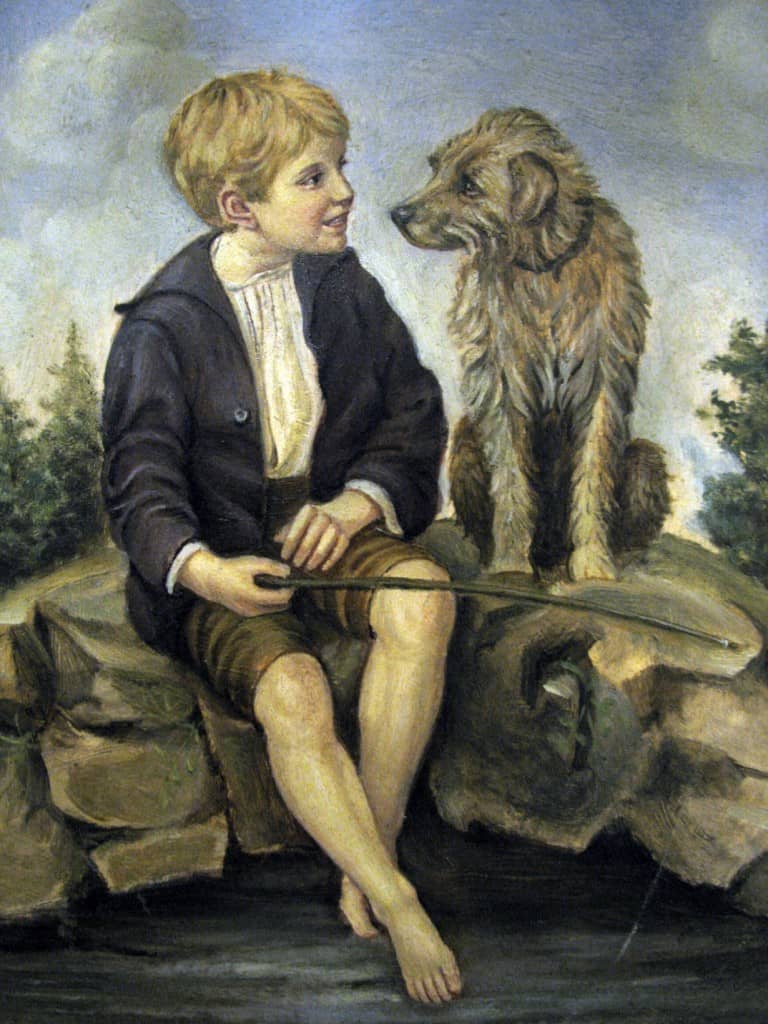 Ritratto di Bambino con cane