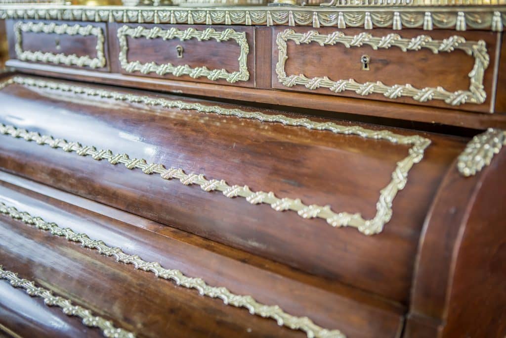 Scrivania Francese Napoleone III a Cilindro con Ribalta