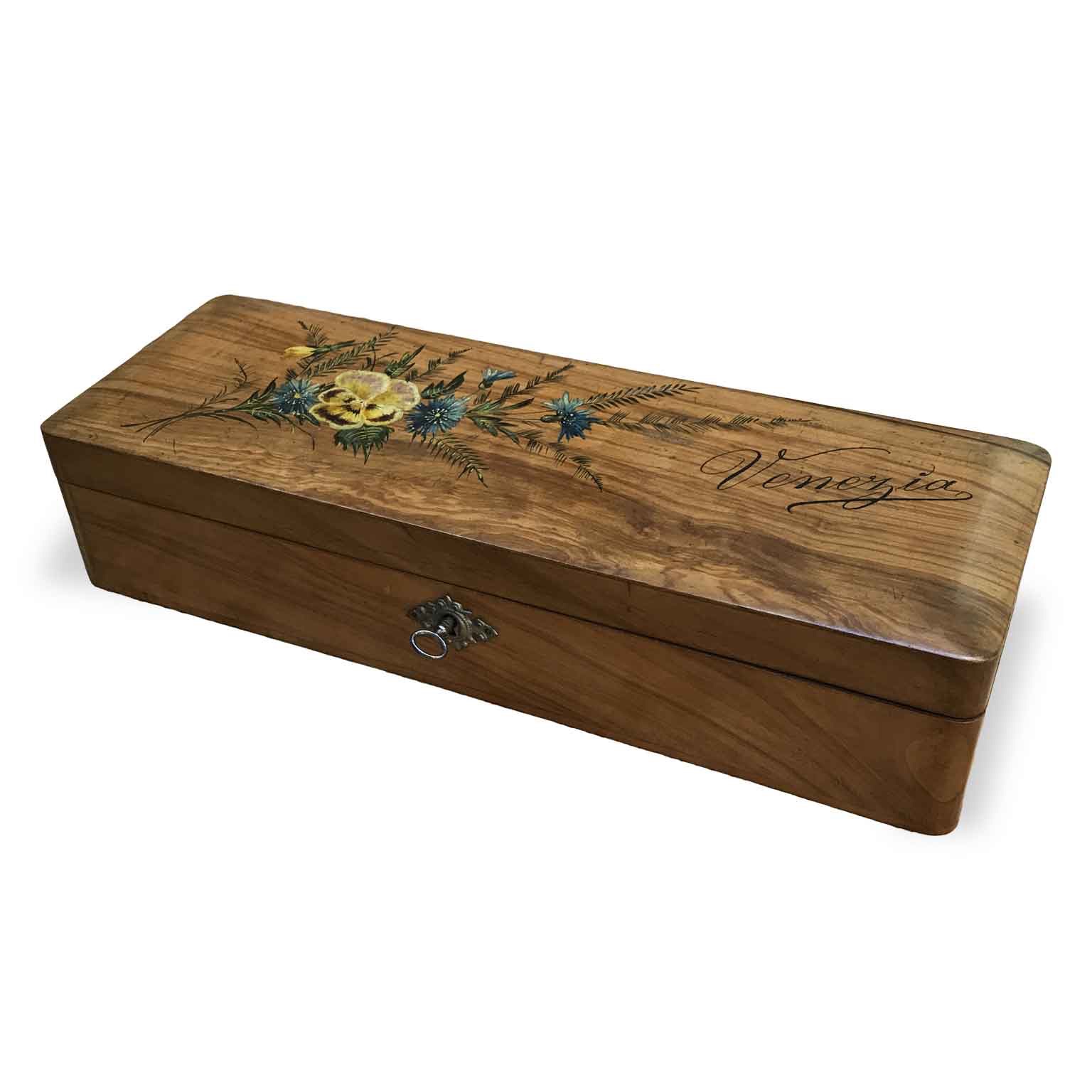 Elegante Scatola Portaoggetti In Legno Retrò Con Serratura, Perfetta - 6