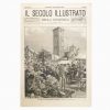 Xilografia d'Epoca con la Fiera di Sant'Ambrogio a Milano del 1895