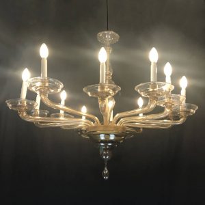 Lampadario di lusso in vetro di Murano