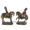 coppia di sculture piemontesi XIX secolo figure di cavalieri