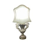 lampada antica del 1700 con paralume a ventola sagomata q