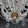 lampadario in perline di cristallo primi 1900 l