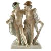 gruppo di figure classiche in porcellana capodimonte del 1700
