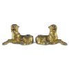 coppia di leoni stilofori in bronzo dorato norimberga 1500 a