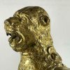 coppia di leoni stilofori in bronzo dorato norimberga 1500 e