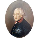 artista del 1800 ritratto di federico II di prussia a