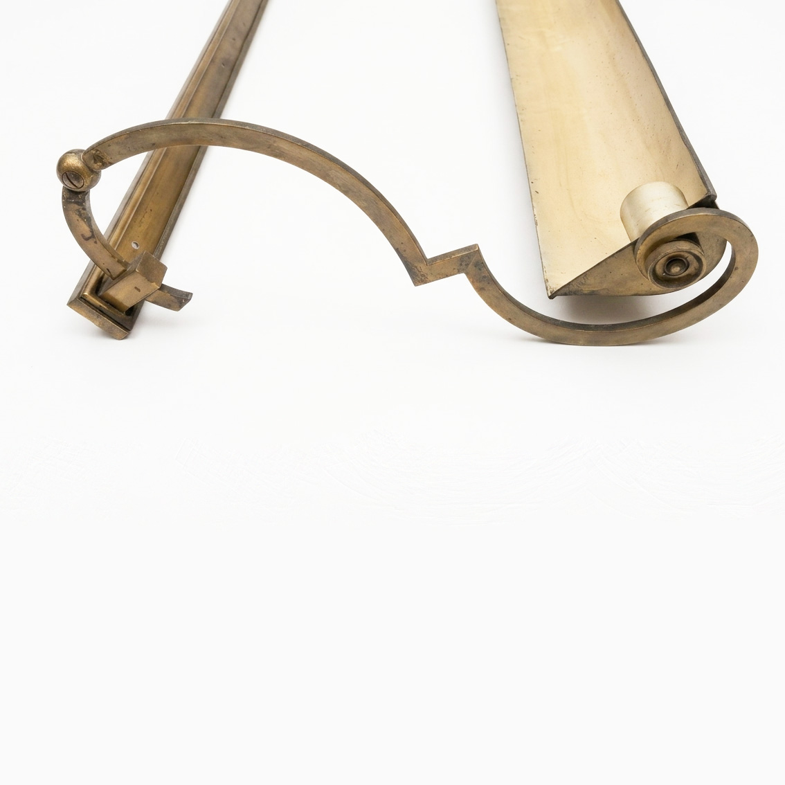 coppia di lampade da parete in ottone per quadri d