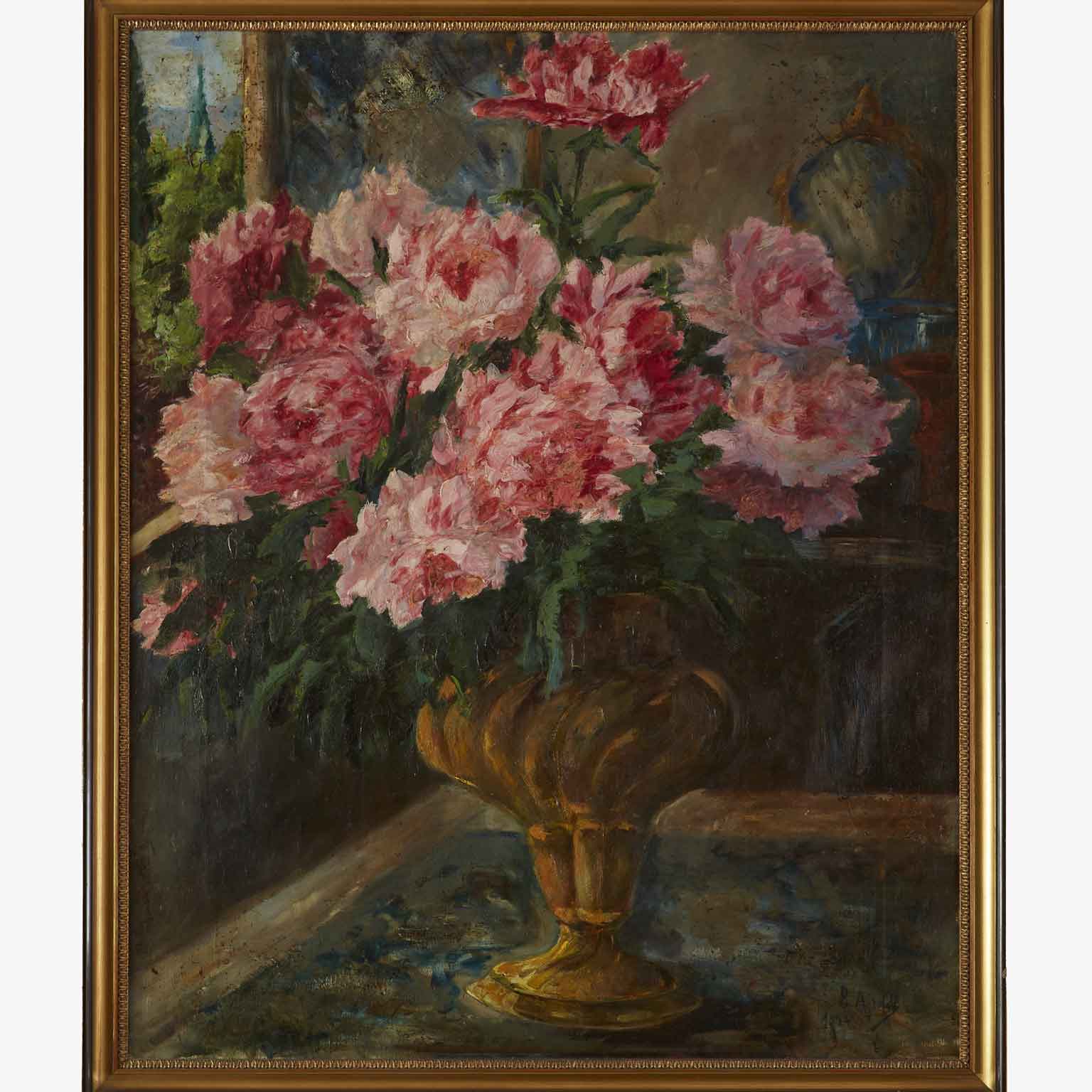 natura morta di peonie airoldi 1924