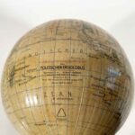 globo terrestre tedesco räths arthur krause edito a lipsia ddr 1950 f