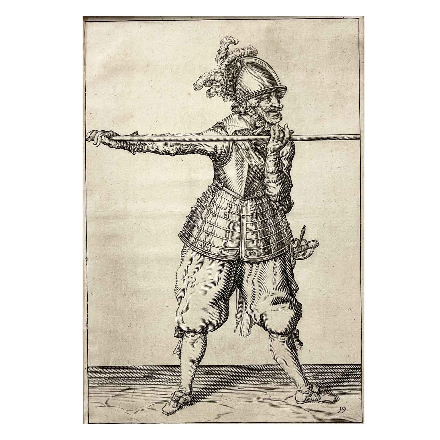 jacob de gheyn armigero con-elmo e picca 1607