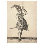 jacob de gheyn armigero con lancia e spada 1607