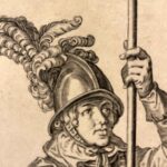 jacob de gheyn armigero con lancia e spada 1607 b