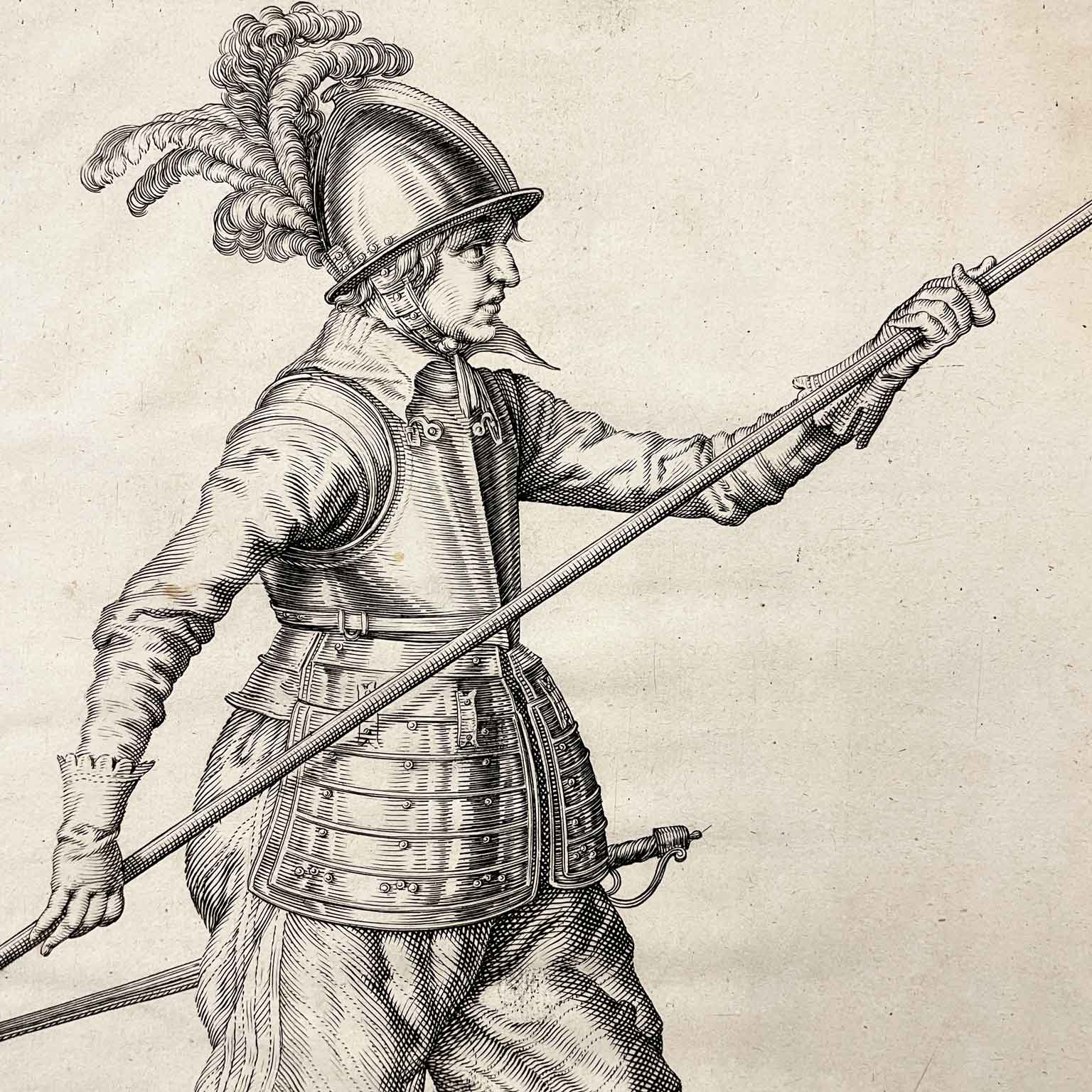 jacob de gheyn profilo di soldato cinquecentesco b
