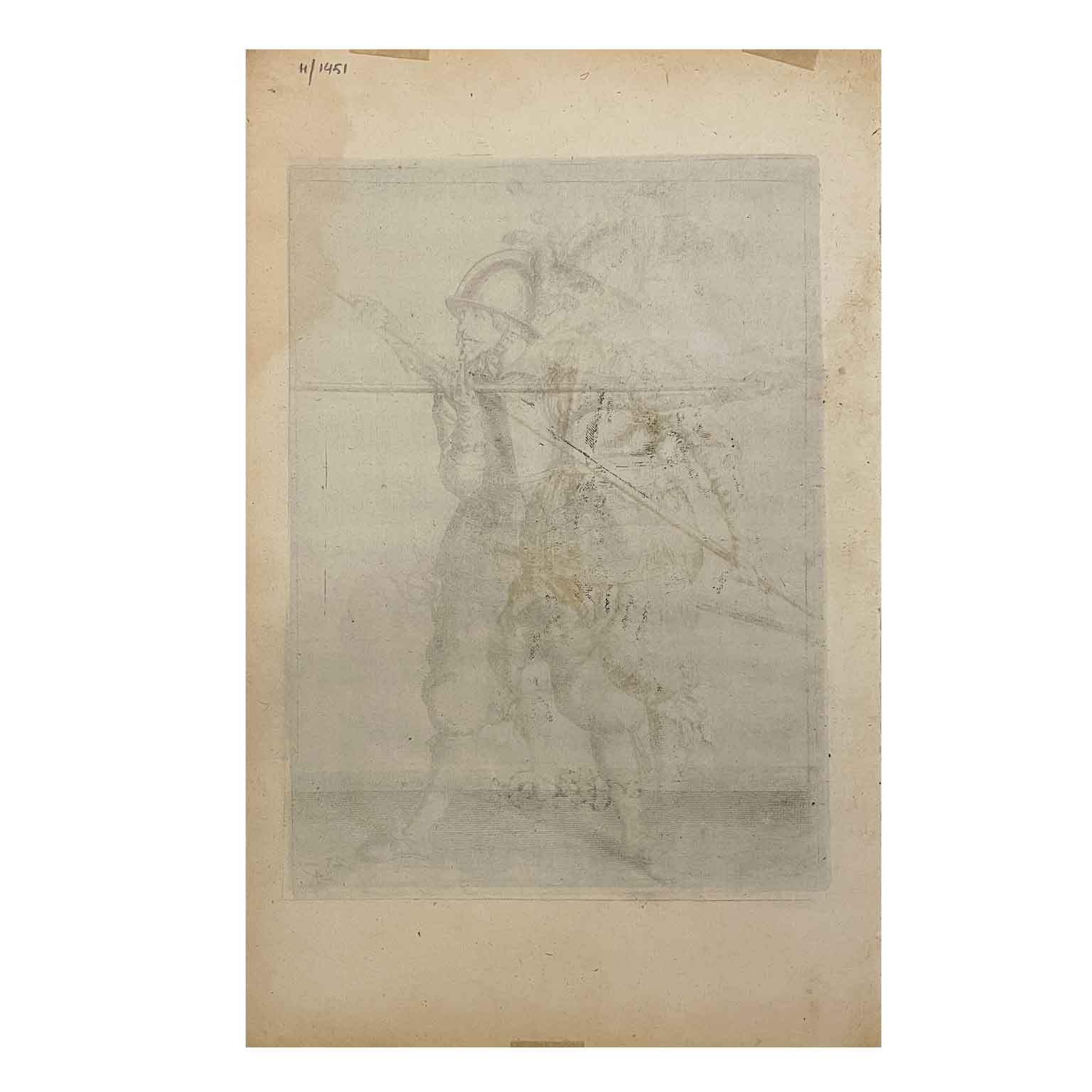 jacob de gheyn profilo di soldato cinquecentesco d