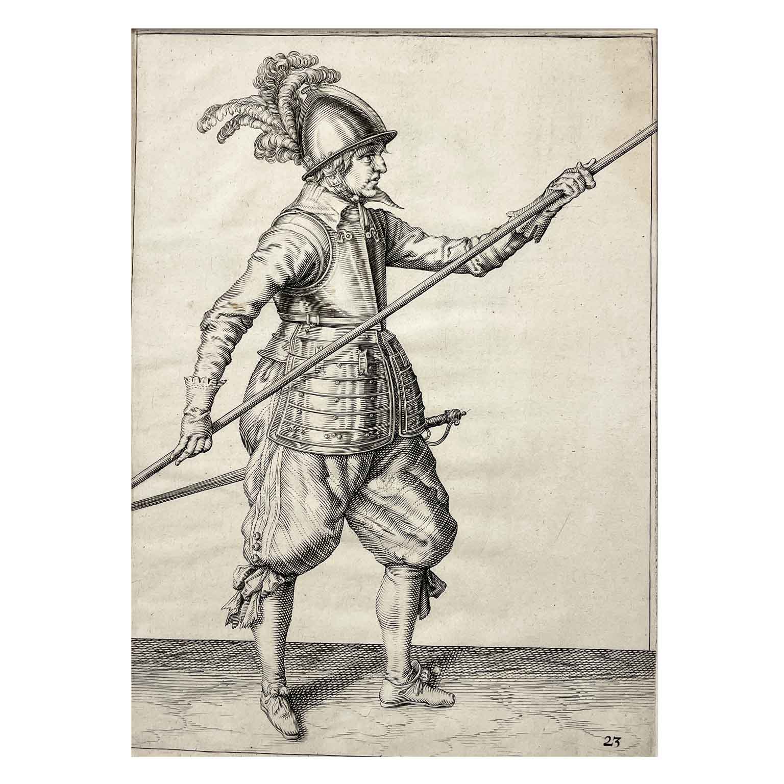 jacob de gheyn profilo di soldato cinquecentesco