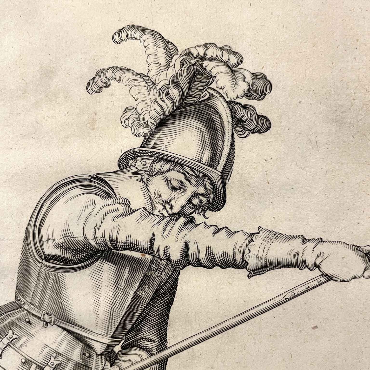 jacob de gheyn soldato cinquecentesco con lancia a