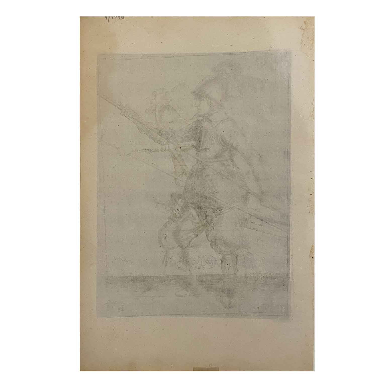 jacob de gheyn soldato cinquecentesco con lancia d