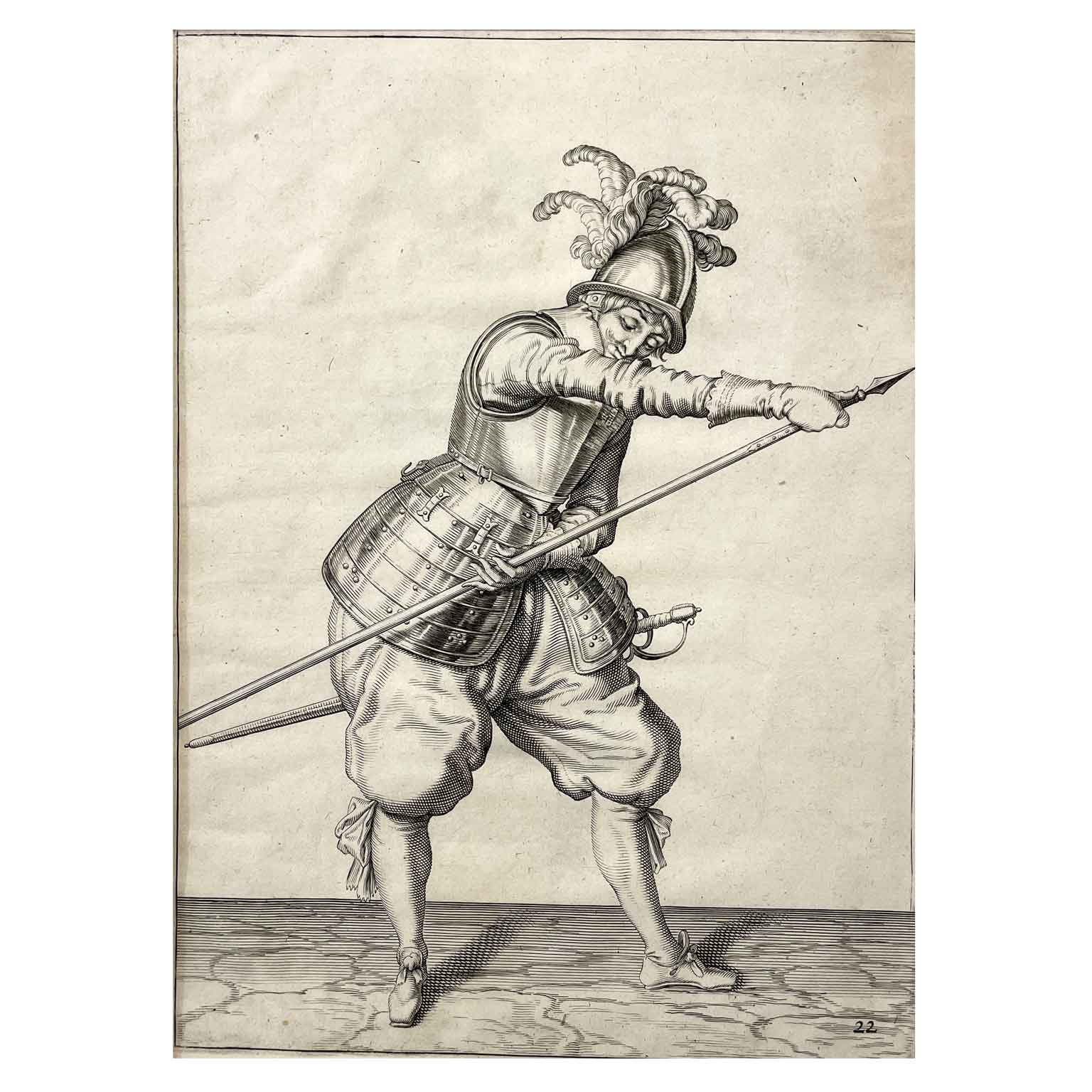 jacob de gheyn soldato cinquecentesco con lancia