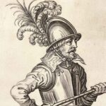 jacob de gheyn soldato con armatura elmo spada e picca 1607 a