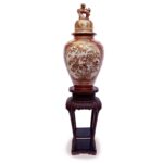 grande vaso in porcellana kutani periodo meiji fine 1800
