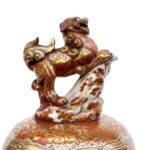 grande vaso in porcellana kutani periodo meiji fine 1800 f