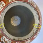 grande vaso in porcellana kutani periodo meiji fine 1800 n