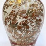 grande vaso in porcellana kutani periodo meiji fine 1800 o