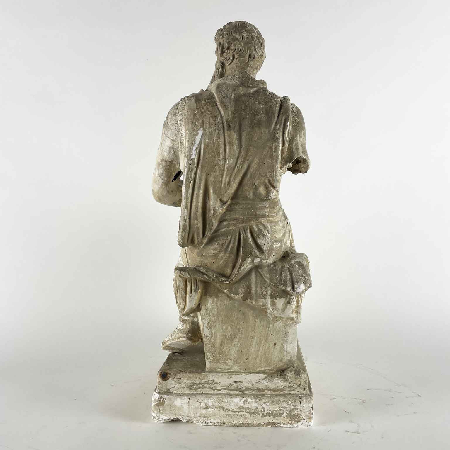 figura in gesso di mose b
