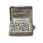 vinaigrette argento birmingham 1849. a