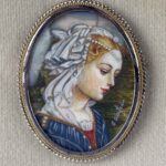 anna manfriani composizione di sei miniature ovali 1960 circa a