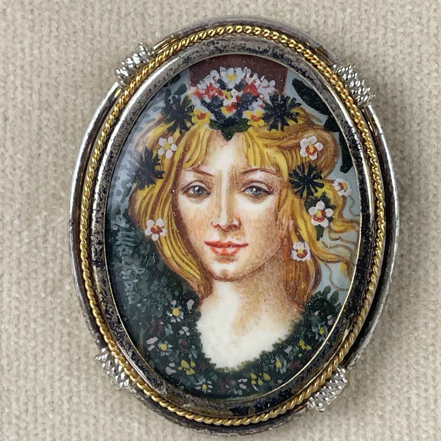 anna manfriani composizione di sei miniature ovali 1960 circa b