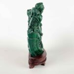 coppia di figure femminili in malachite a