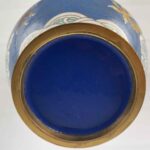 coppia di vasi cloisonné cinesi a fondo turchese 1960 circa g