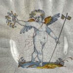 crespina in maiolica a decoro compendiario deruta 1700 a