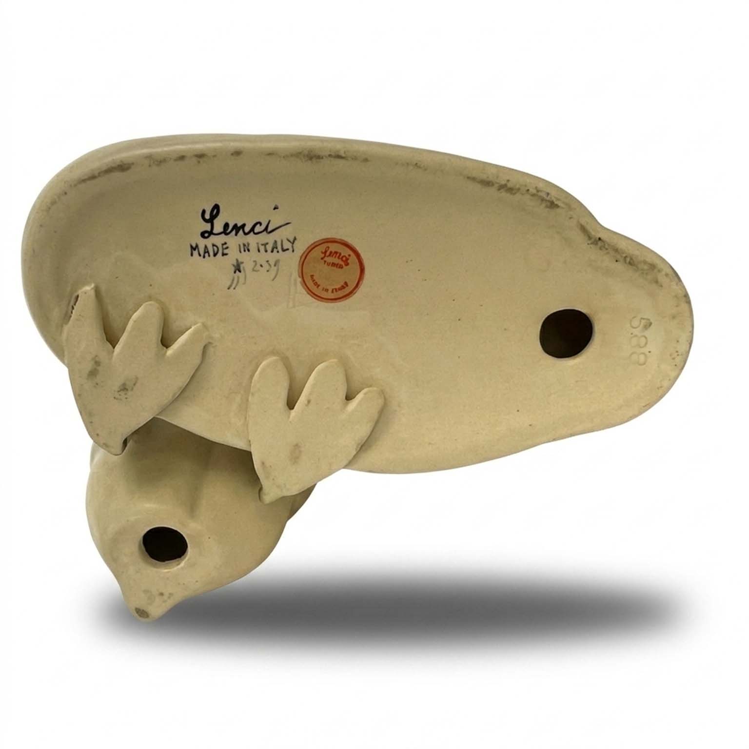 felice tosalli tuffetti coppia di uccelli della stessa specie della manifattura lenci torino 1939 e