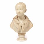 francesco stanga busto di bambino in marmo di carrara 1837