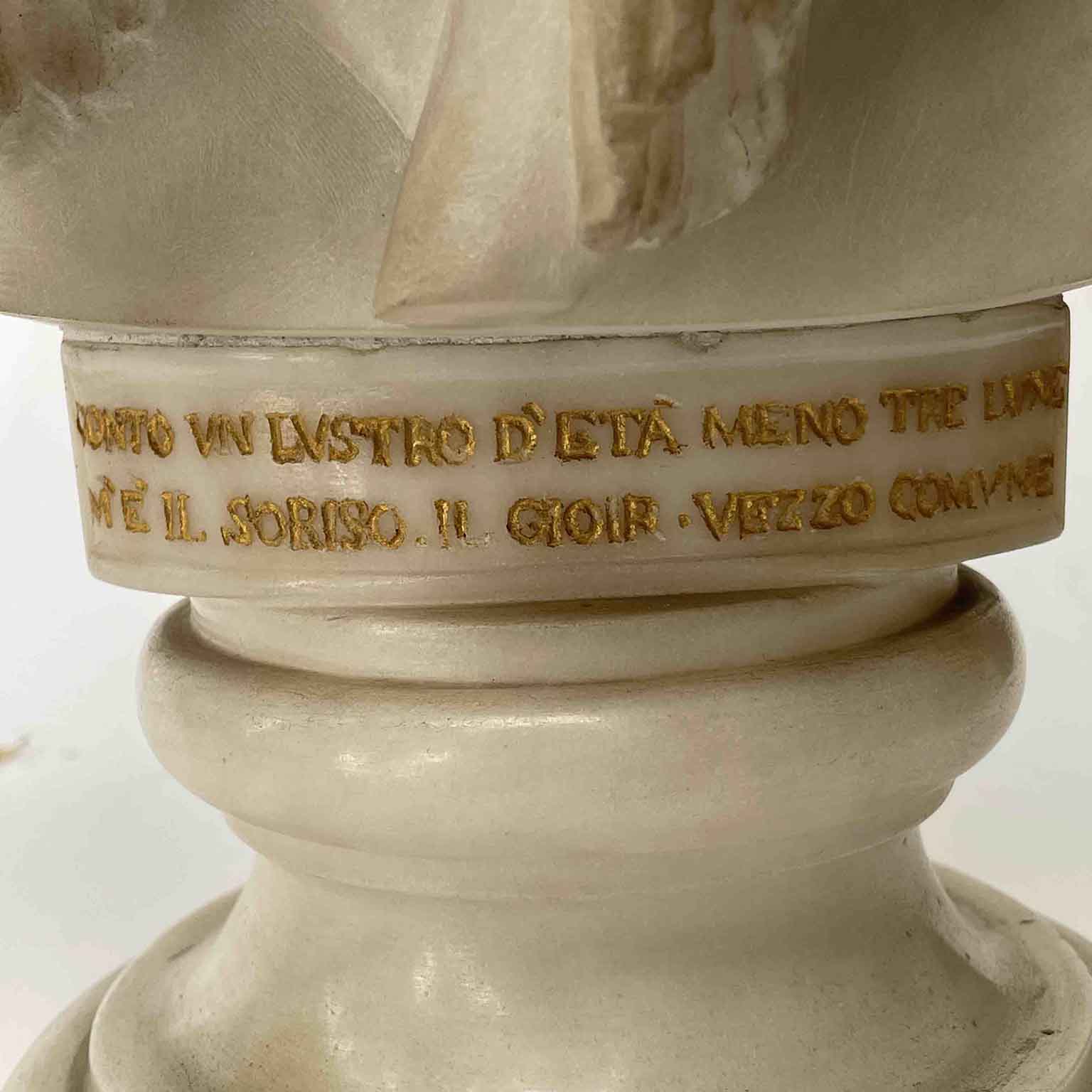 francesco stanga busto di bambino in marmo di carrara 1837 d