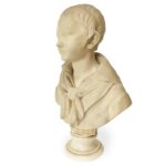 francesco stanga busto di bambino in marmo di carrara 1837 f
