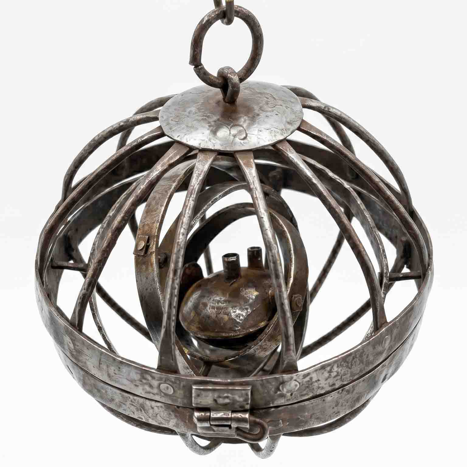 scaldamani sferico da carrozza 1700 a