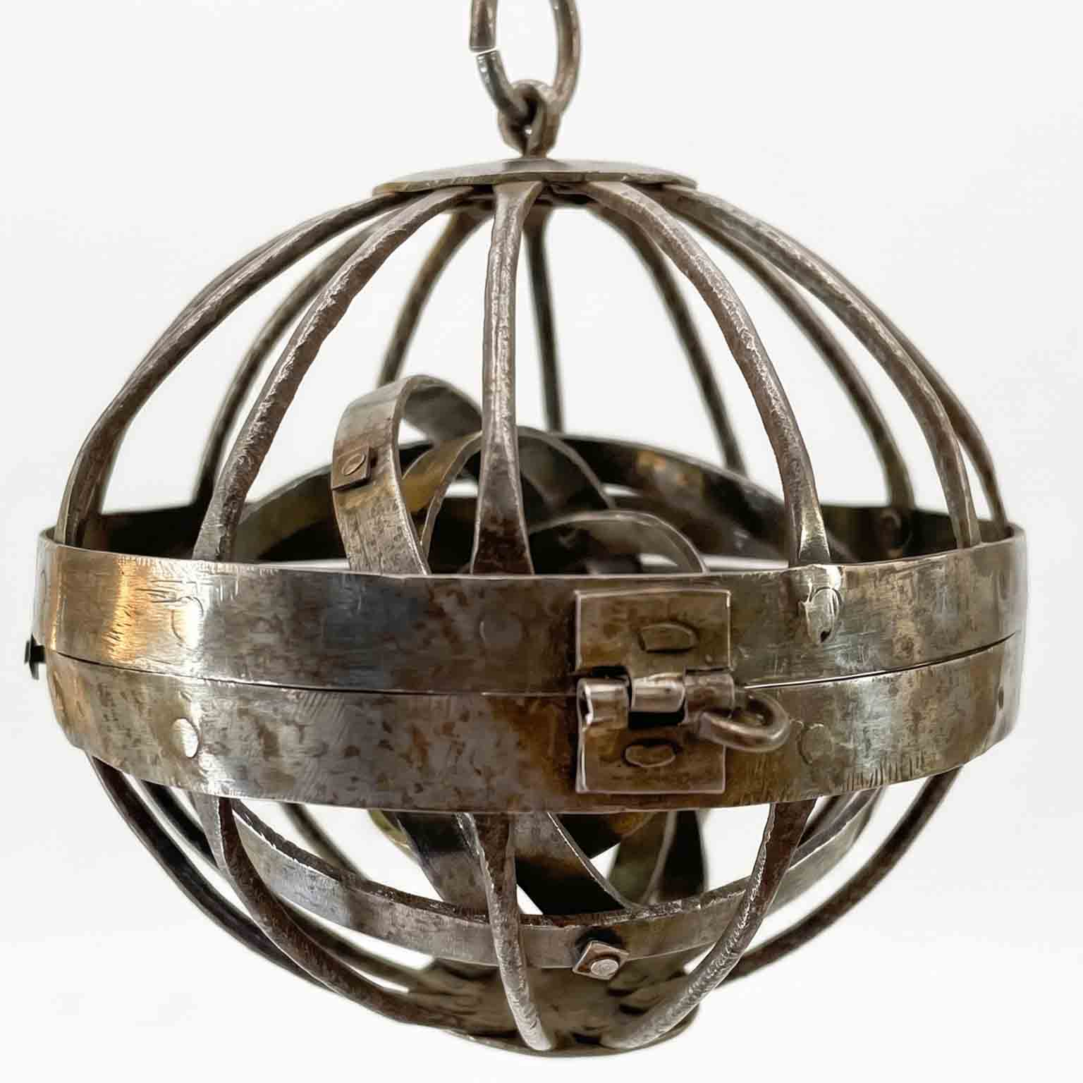 scaldamani sferico da carrozza 1700