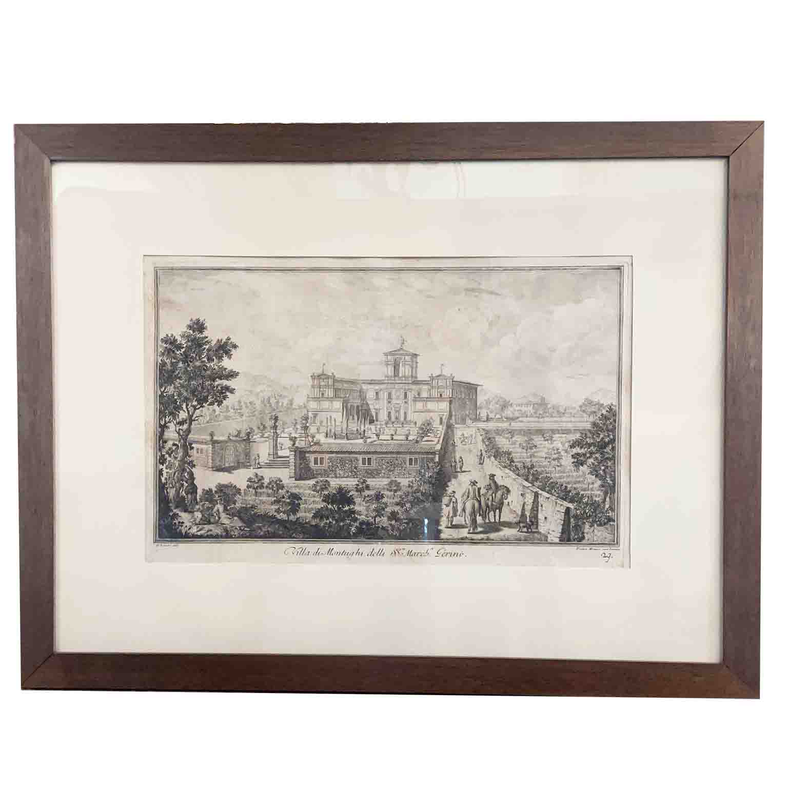 villa di montughi dei marchesi gerini incisa da pietro monaco 1744 d